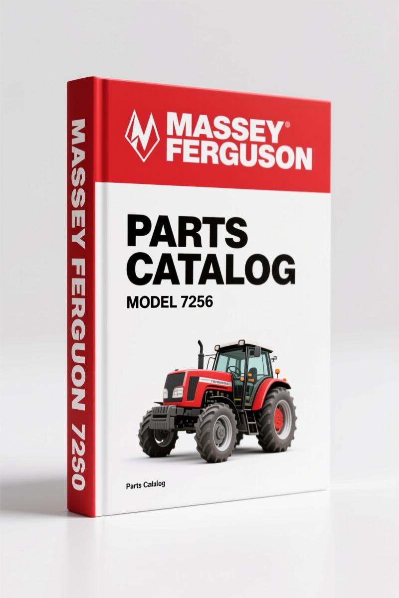 Massey Ferguson 7254 parts catalog cover - 487 pages factory OEM document