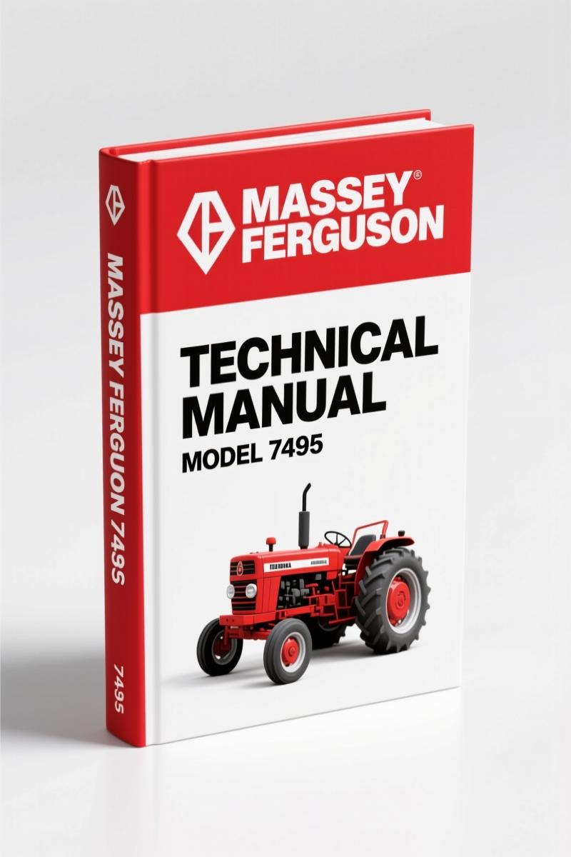 Massey Ferguson 7495 2003 Technical Manual – 509 Pages OEM