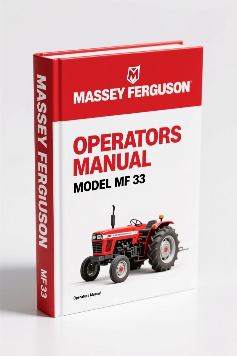 Massey Ferguson MF 33 Operators Manual – 63 Pages Factory Guide