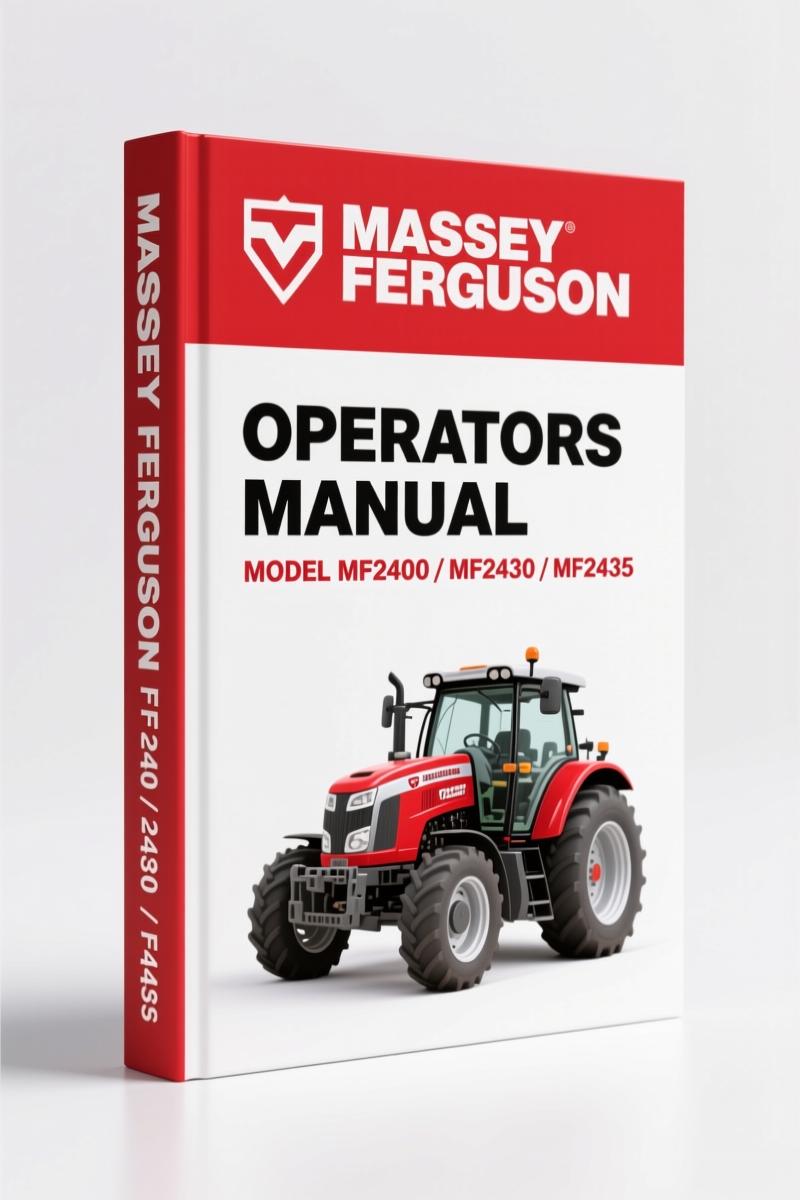 Massey Ferguson MF2400, MF2430, MF2435, MF2440 2004 Operators Manual