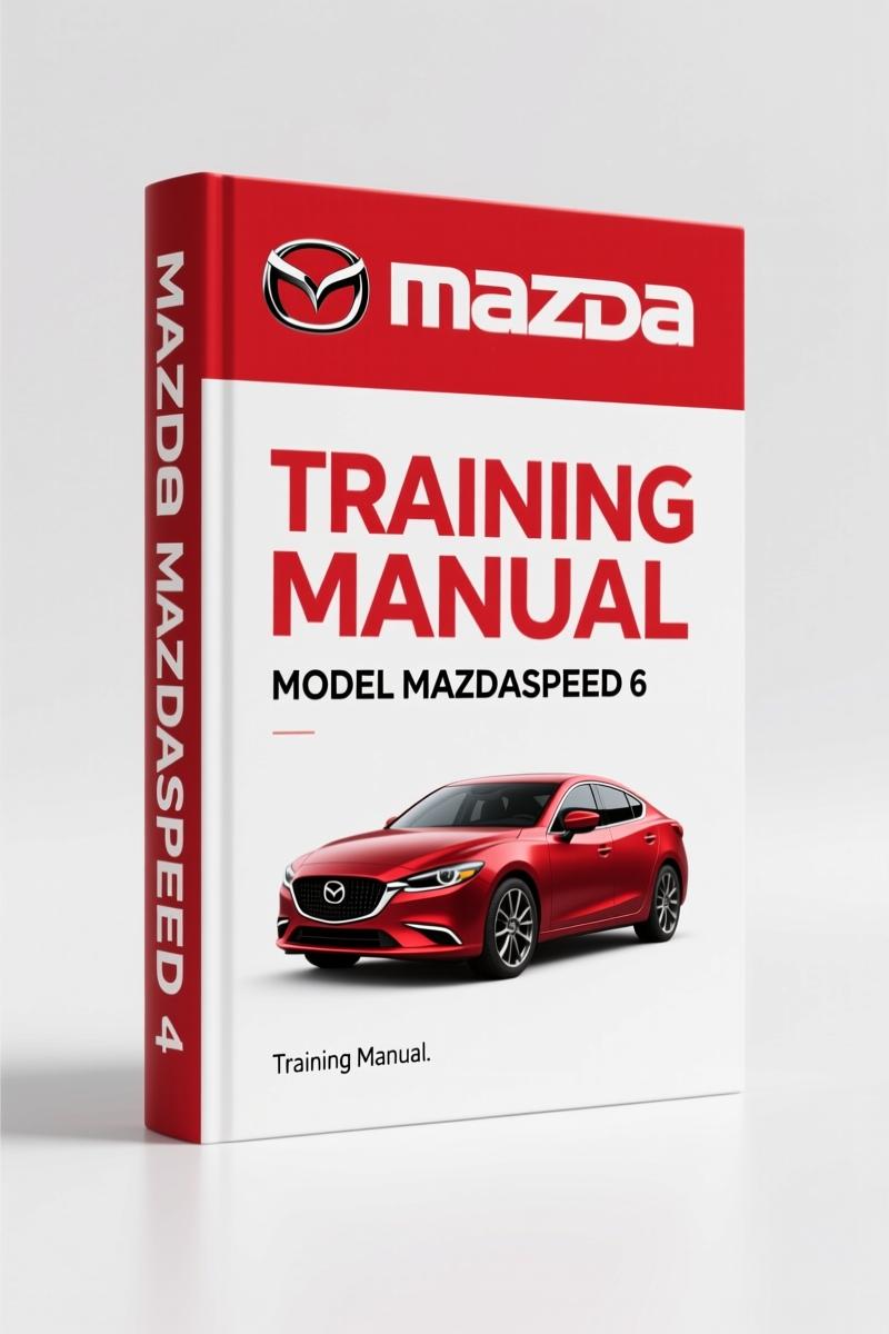 Mazda Mazdaspeed 6 Training Manual – 82-Page OEM Factory Documentation