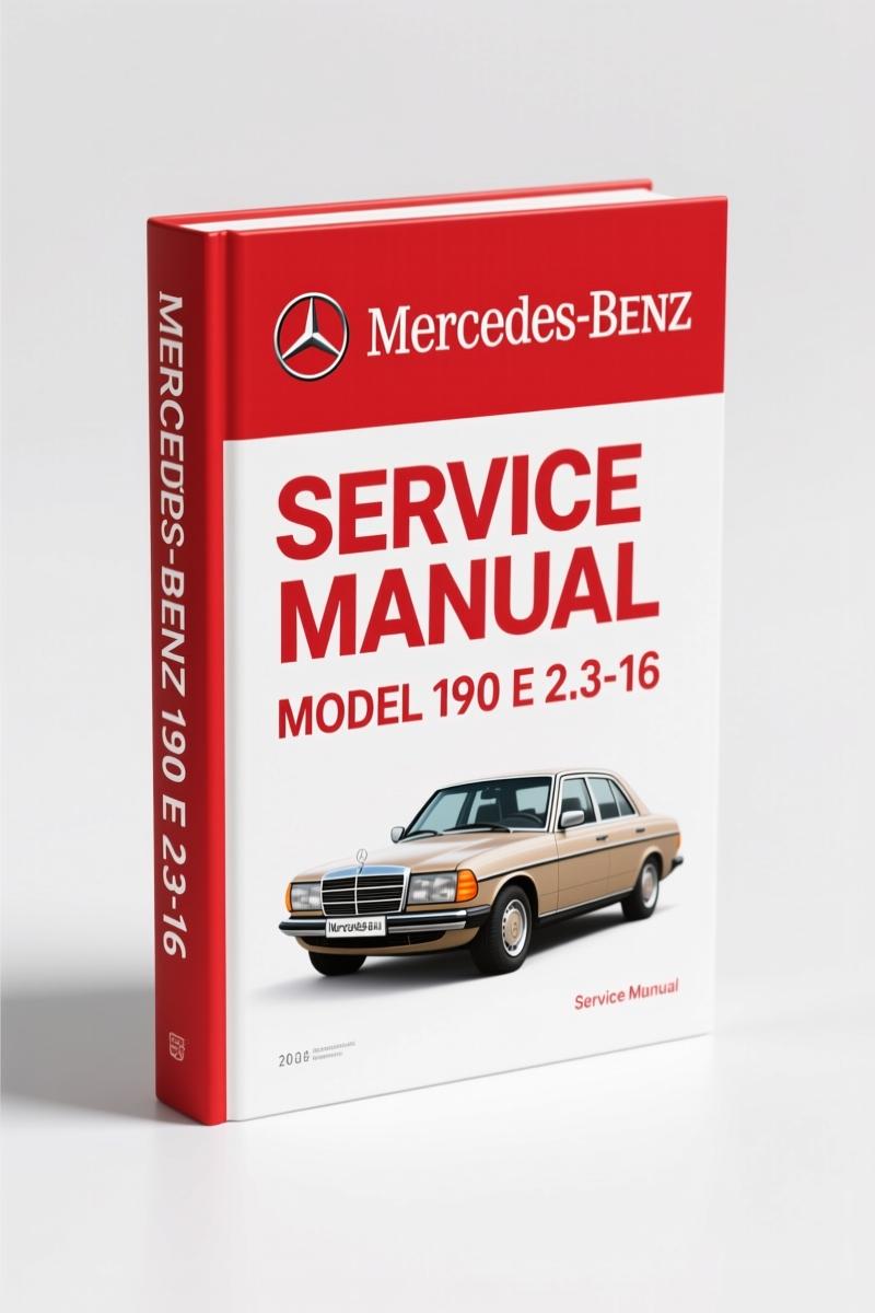 Mercedes-benz 190 E 2.3-16 1985 Service Manual – 174 Pages OEM Specs