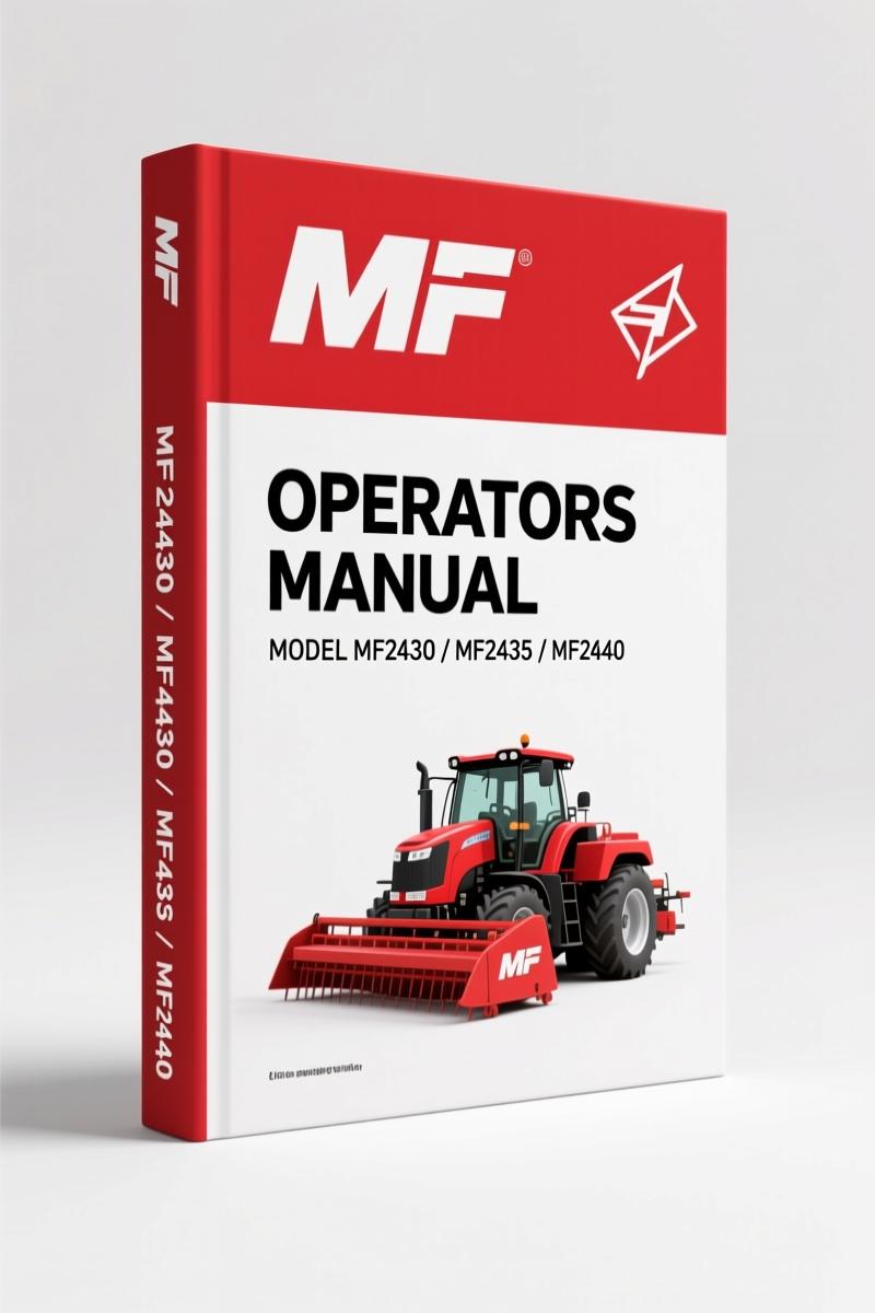 HMF MF2430, MF2435, MF2440 2004 Operators Manual – OEM Specs
