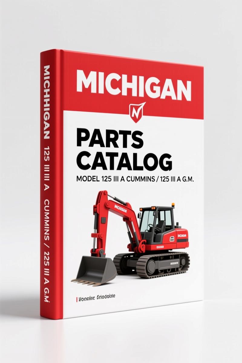 Michigan 125 III A Cummins, 125 III A G.M. Parts Catalog – 254 Pages OEM