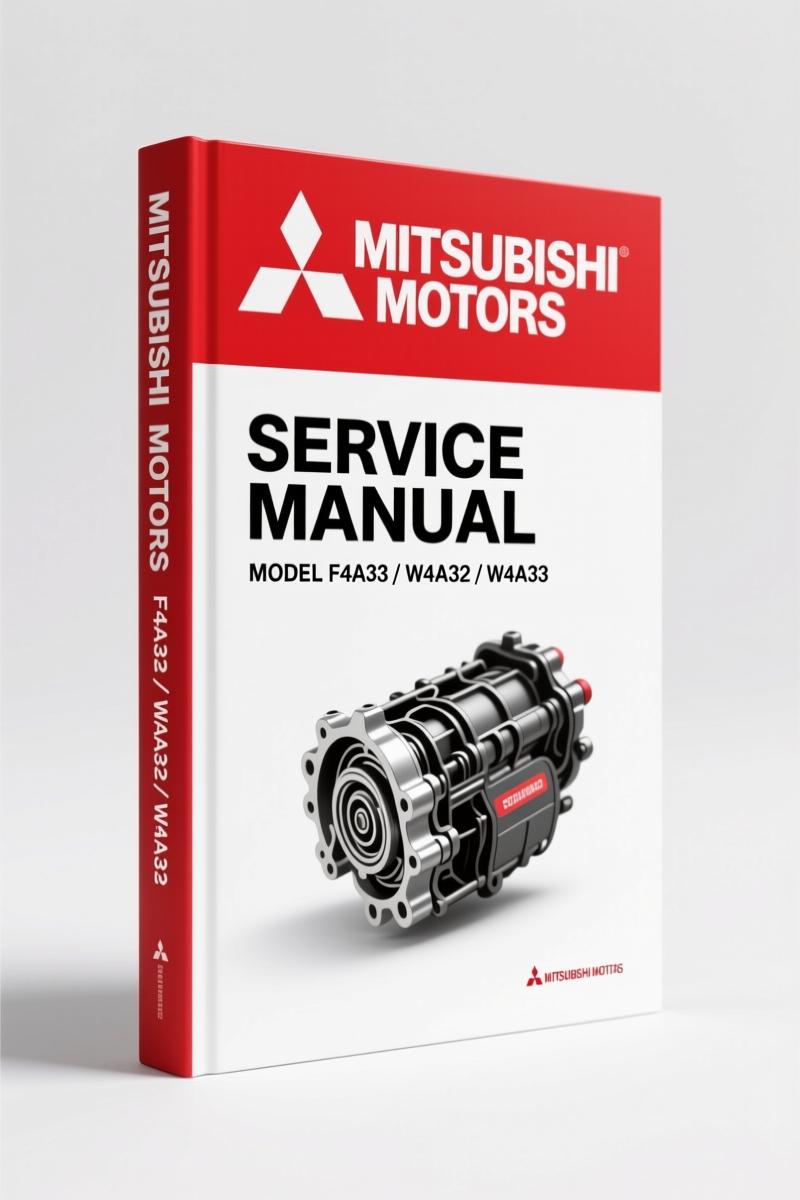 Mitsubishi Motors F4A33 W4A32 W4A33 1994 Service Manual – 148 Pages