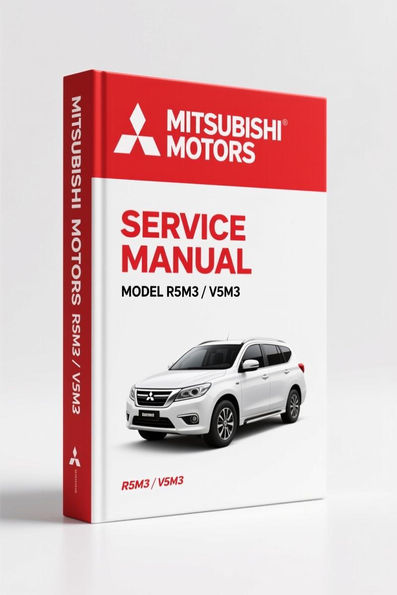 Mitsubishi Motors R5M3 V5M3 2000 Service Manual cover - transmission repair manual