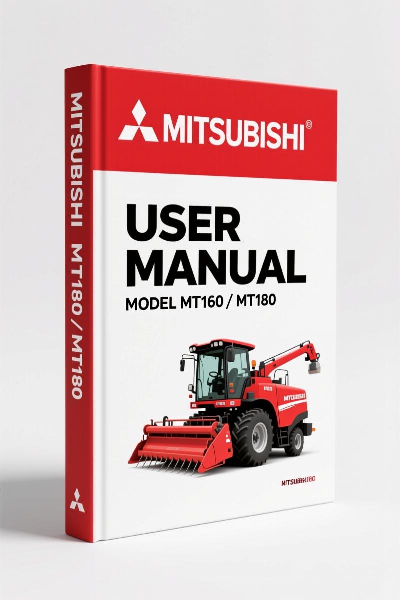 Mitsubishi MT160, MT160D, MT180, MT180D user manual cover - factory instruction book