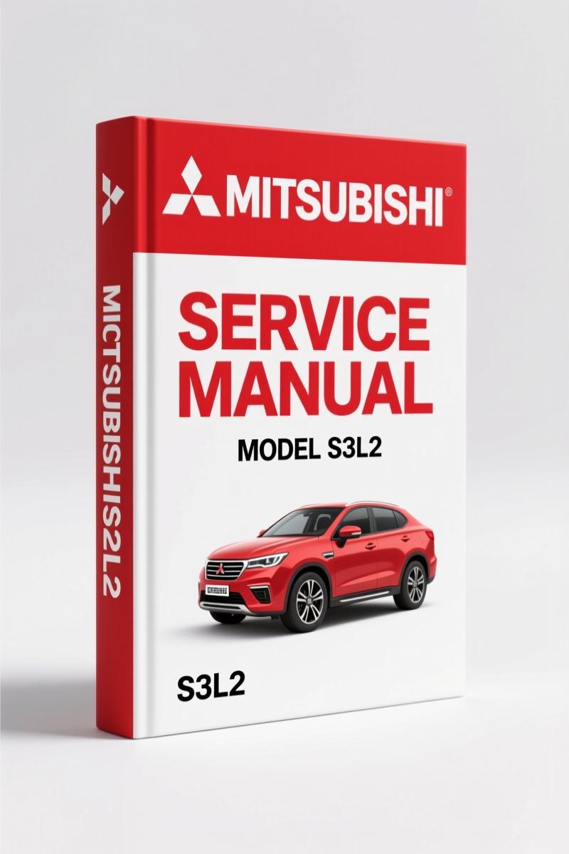 Mitsubishi S3L S4L 2001 factory service manual cover – SL-series diesel engine repair