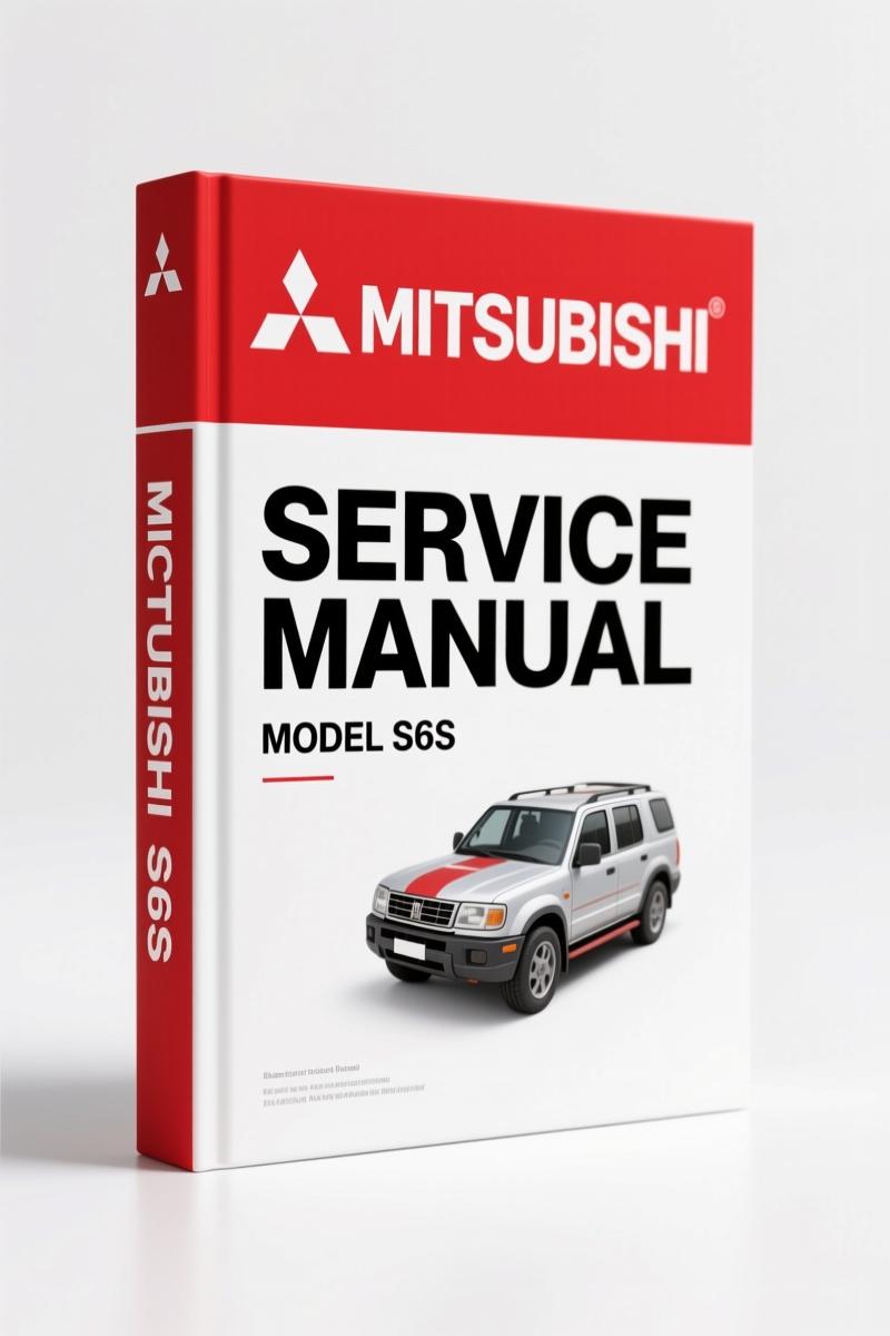 Mitsubishi S4S S6S Service Manual 241 pages OEM factory cover