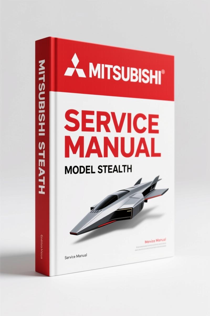 1991-1996 Mitsubishi Stealth GTO 3000GT Service Manual cover showing transmission section