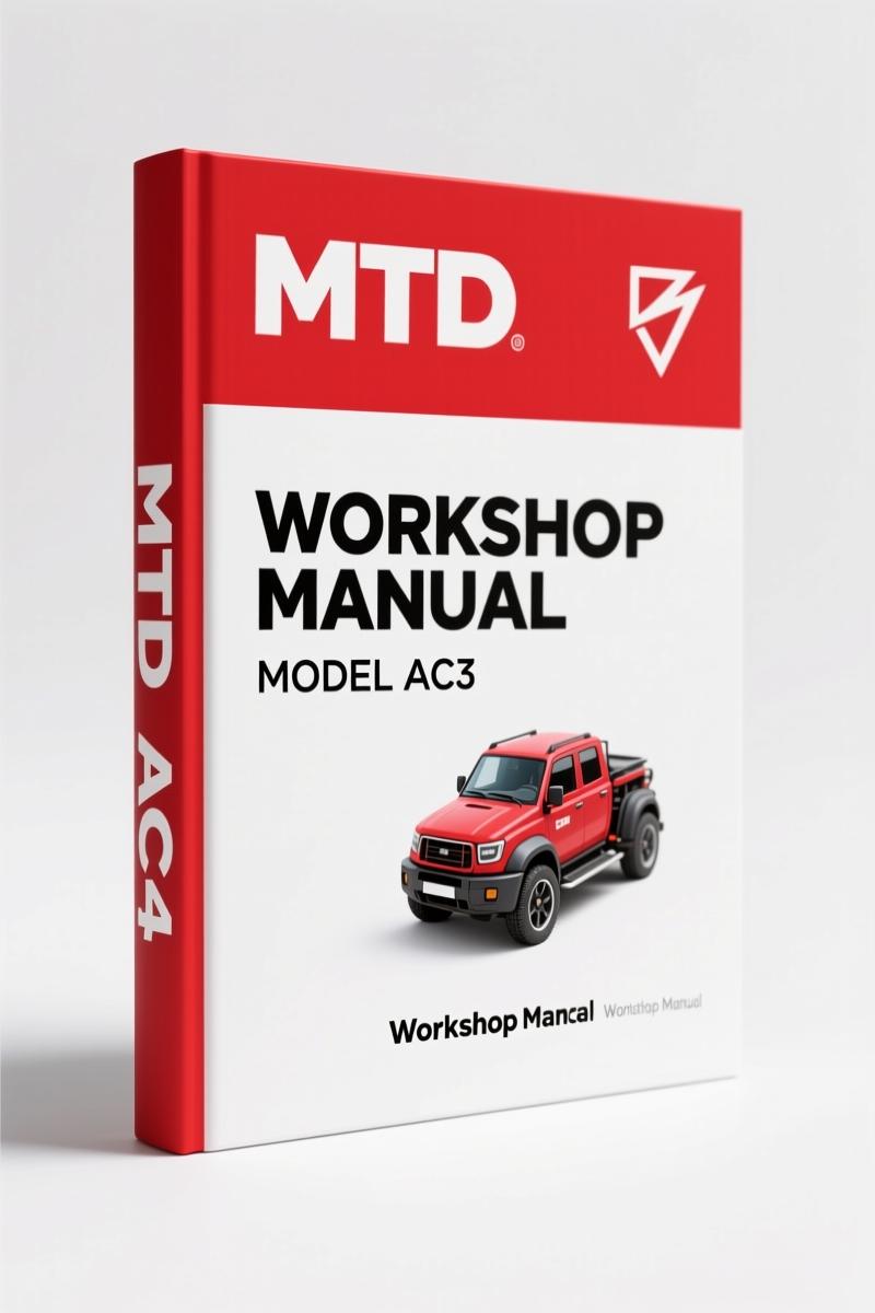 MTD AC3 2010 Workshop Manual – 68 Pages Factory Service Guide