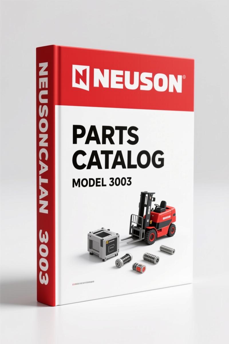 Neuson 3003 2005 Parts Catalog – OEM Parts Identification for Crawler Excavator
