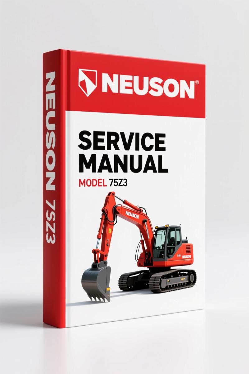 Neuson 75Z3 2004 Service Manual – Track Excavator Specs