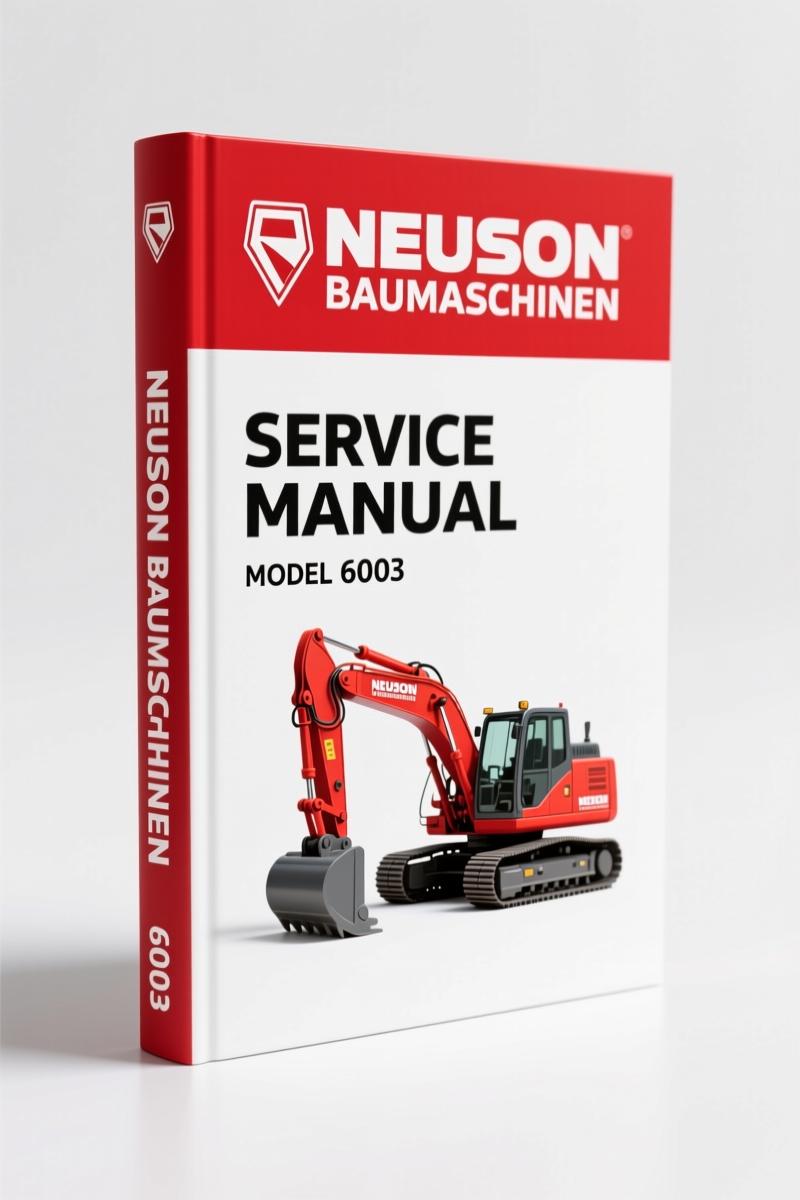 Neuson Baumaschinen 6003 2004 Service Manual – Factory Specs