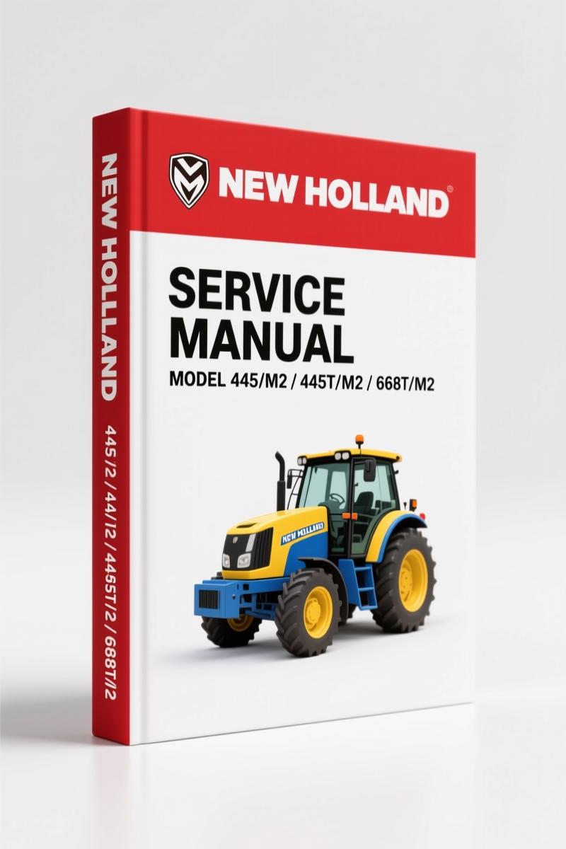 New Holland 445/M2, 445T/M2, 668T/M2 2003 Service Manual – 180 Pages OEM