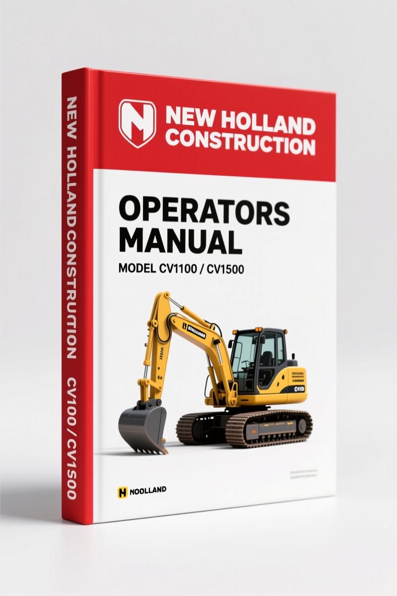 NEW Holland Construction CV1100, CV1500 1999 Operators Manual – Factory Specs
