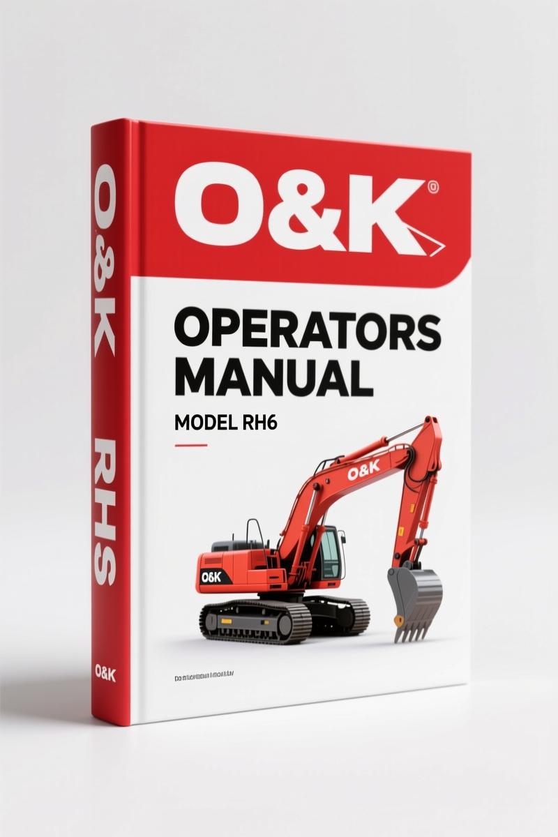O&K RH6 1972 Operators Manual – Factory Specifications for Hydraulic Crawler Excavator