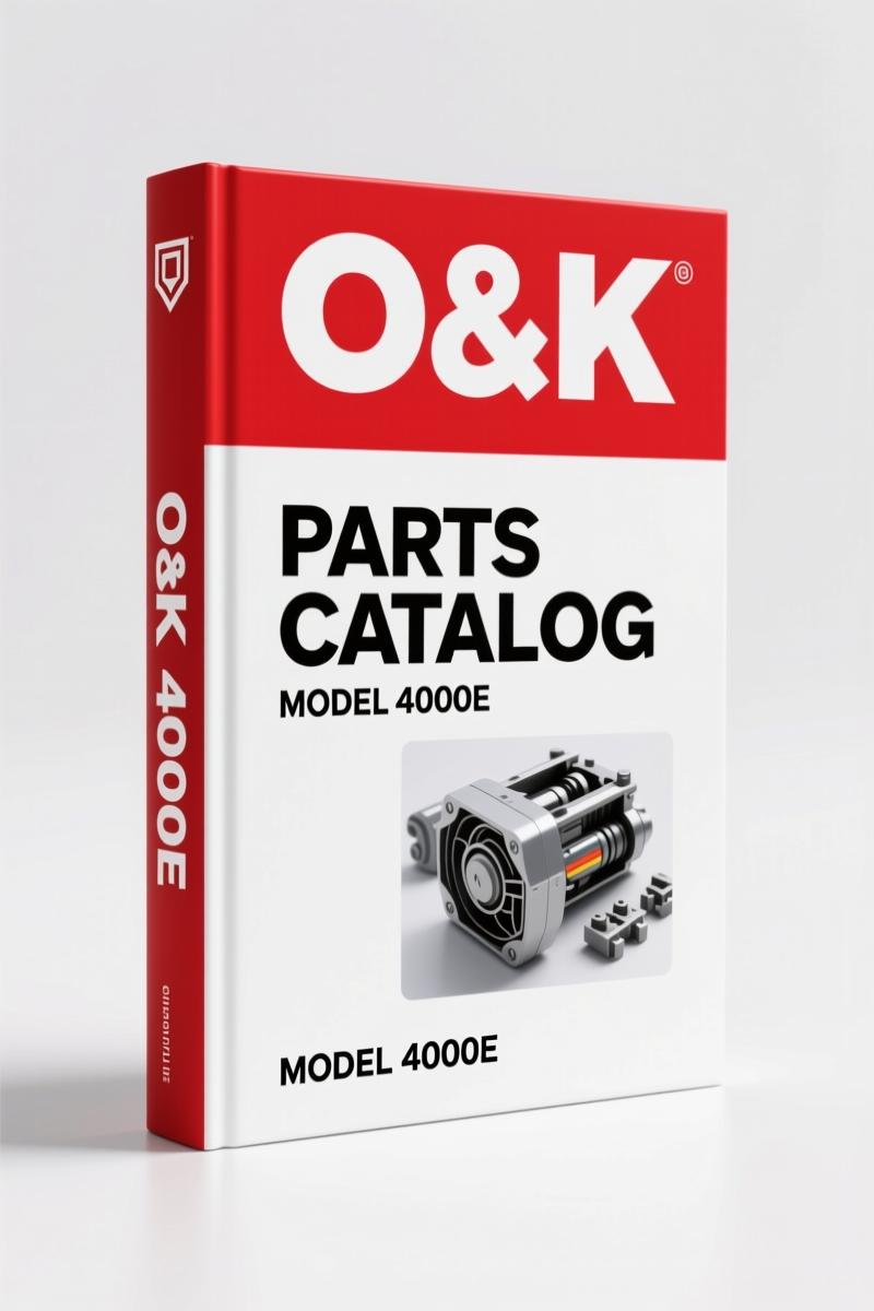 O&K TB 105, 4000E Parts Catalog – 238 Pages OEM Parts Manual