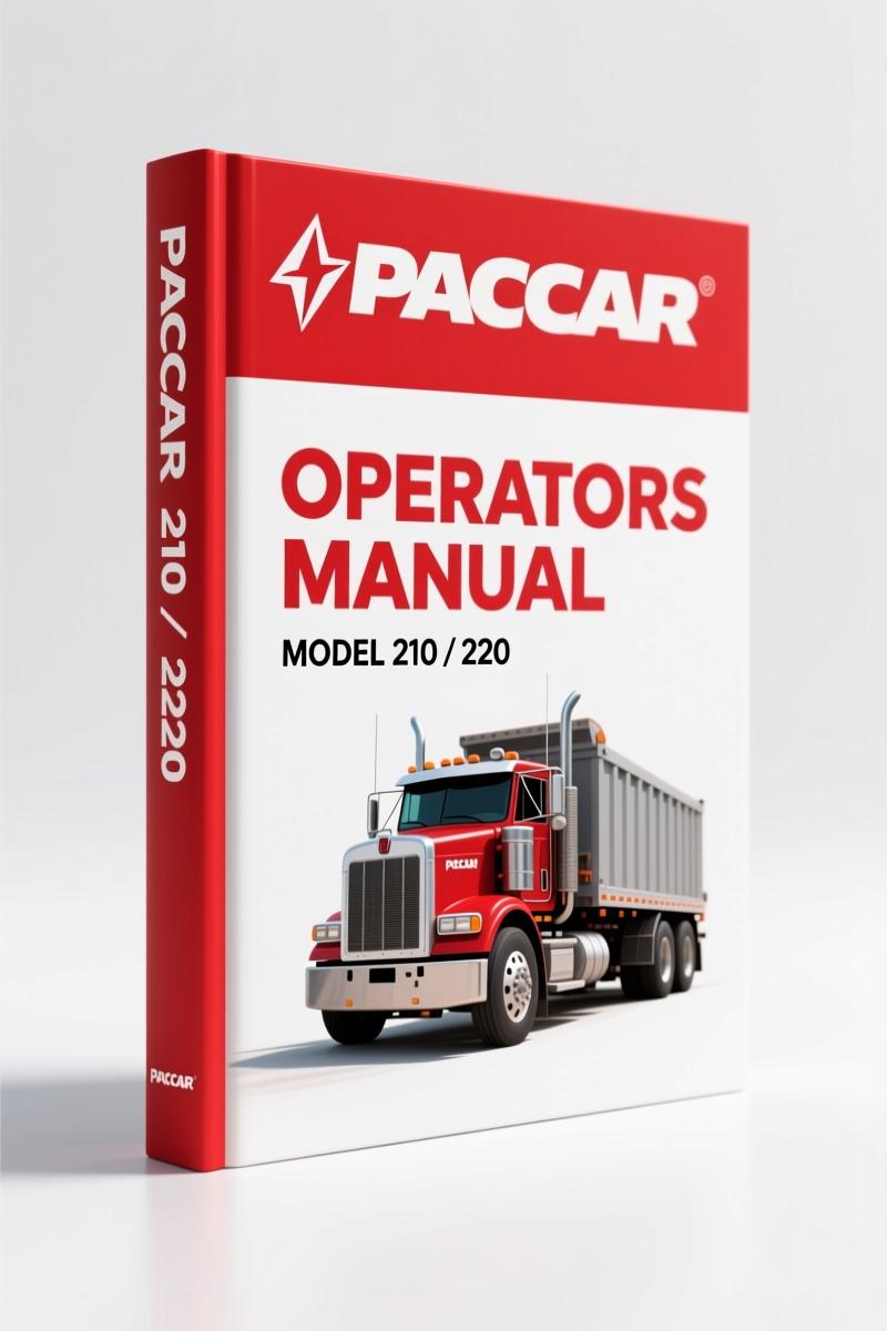 Paccar 210, 220 2013 Operators Manual – Paccar Aftertreatment Systems