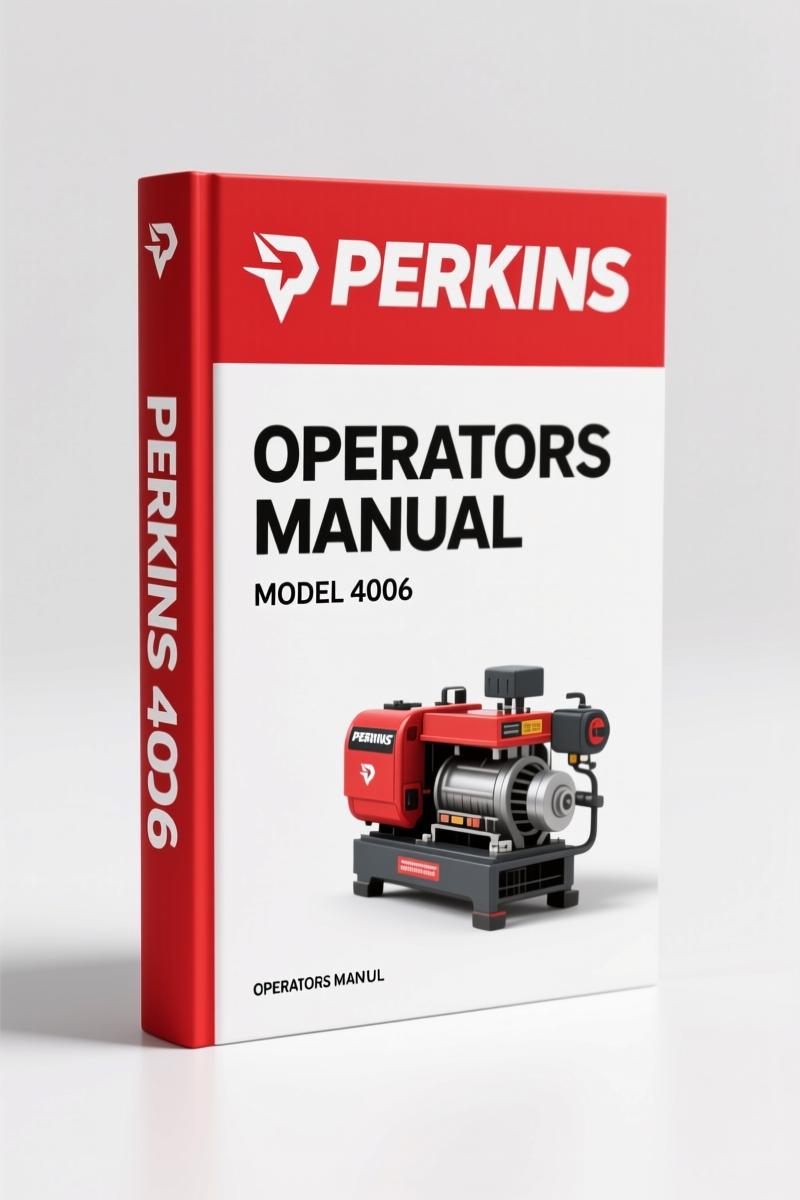 Perkins 4006, 4008 1998 Operators Manual – Factory-Approved Operation & Maintenance