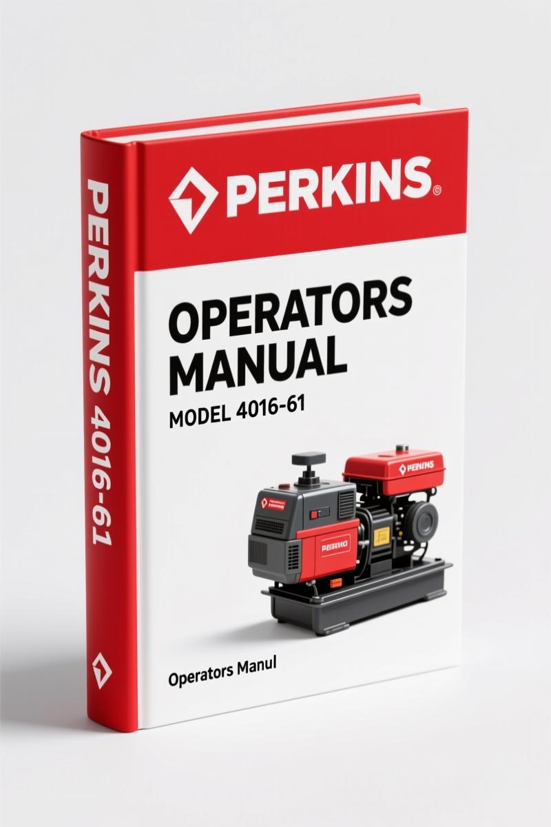 Perkins 4016-61 2010 Operators Manual – Factory Specs & Maintenance