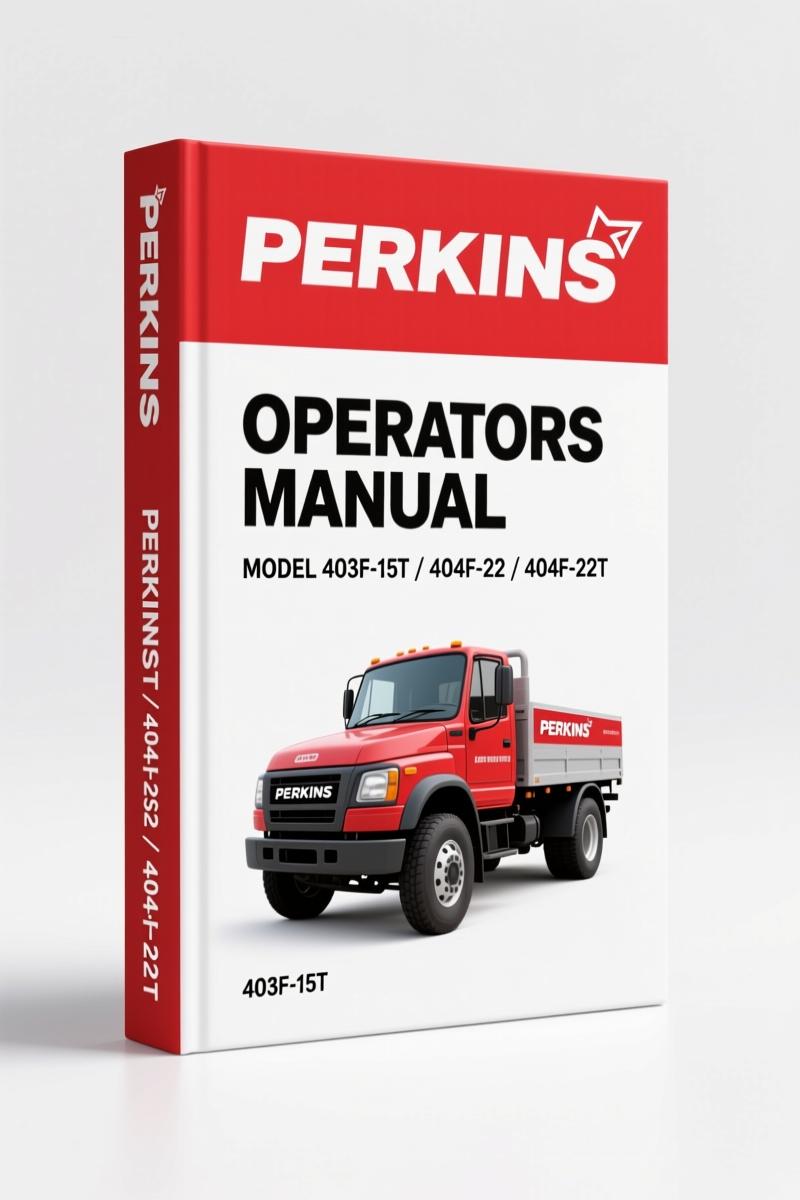 Perkins 403F-15T, 404F-22, 404F-22T 2013 Operators Manual – Factory Specs & Maintenance