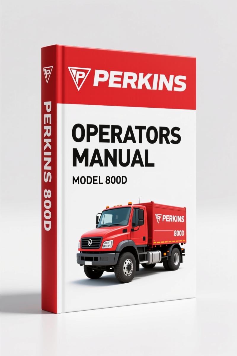 Perkins 800D 2007 Operators Manual – Factory Specs & Maintenance