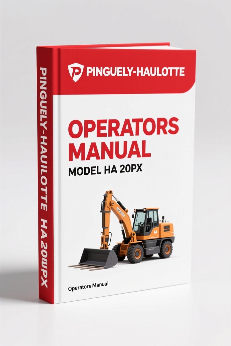 Pinguely-haulotte HA 20PX, HA 26PX Operators Manual – 72 Pages Factory Specs