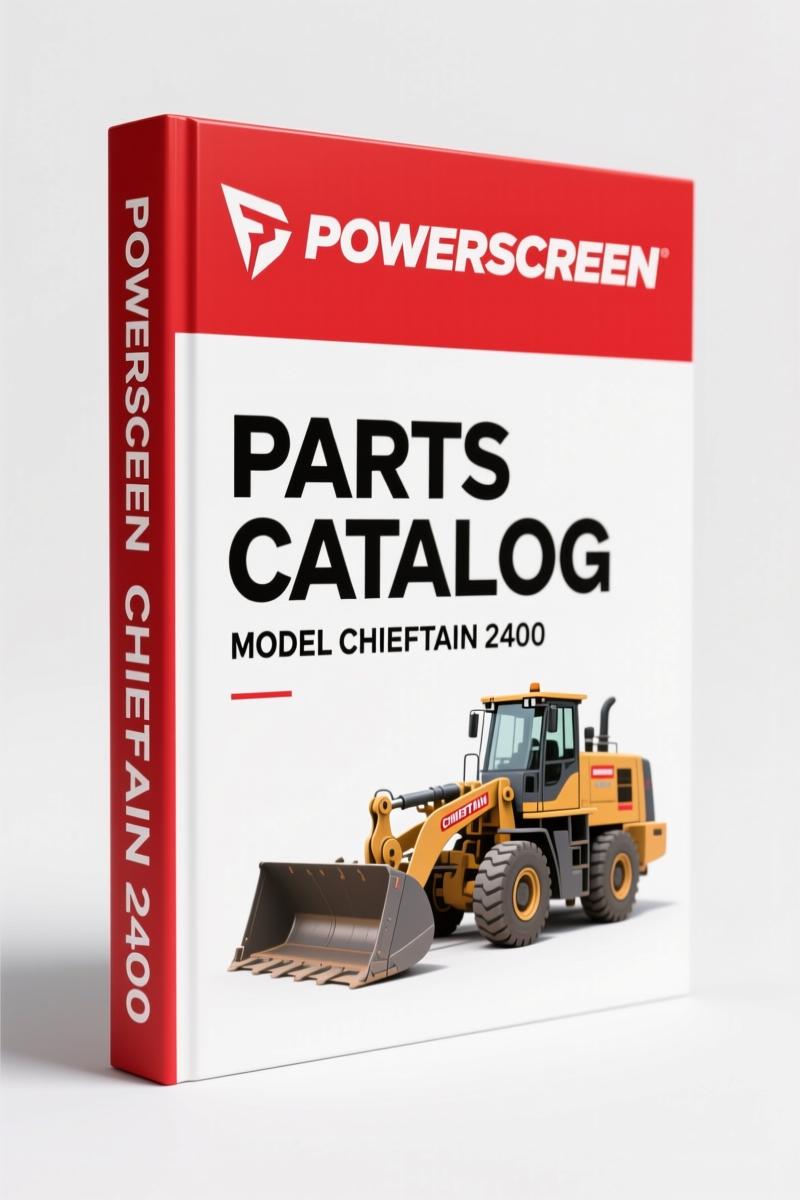 Powerscreen CHIEFTAIN 2400 Parts Catalog – OEM Parts Manual