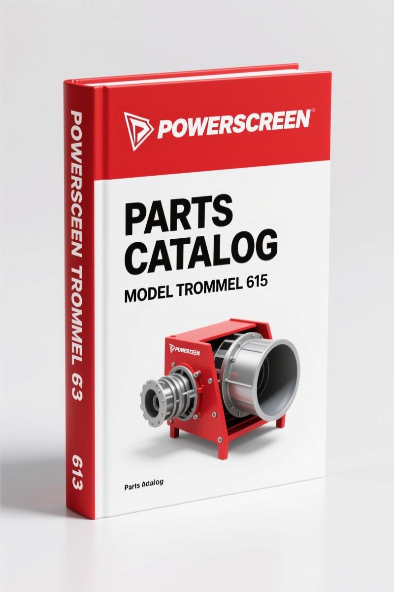Powerscreen TROMMEL 615 Parts Catalog – 145 Pages, OEM Specs