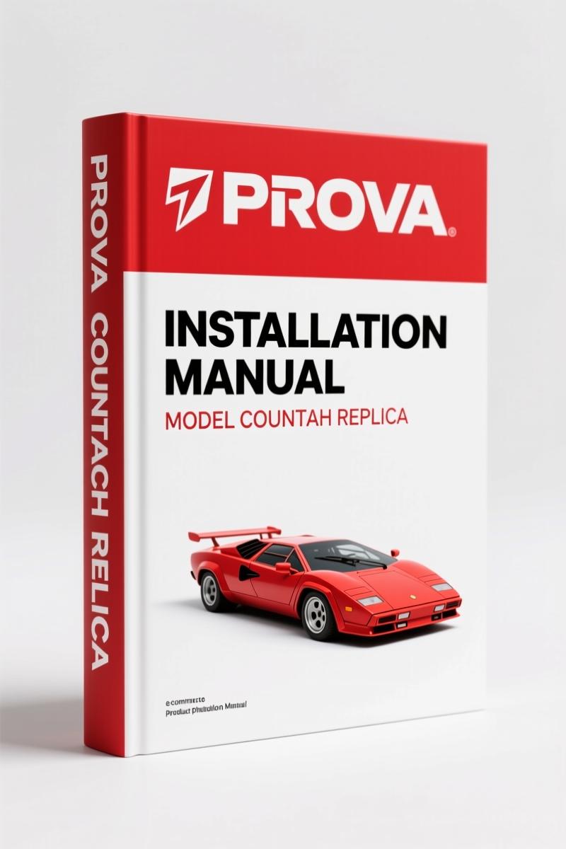 Prova Countach Replica Installation Manual – 101-Page Assembly Guide