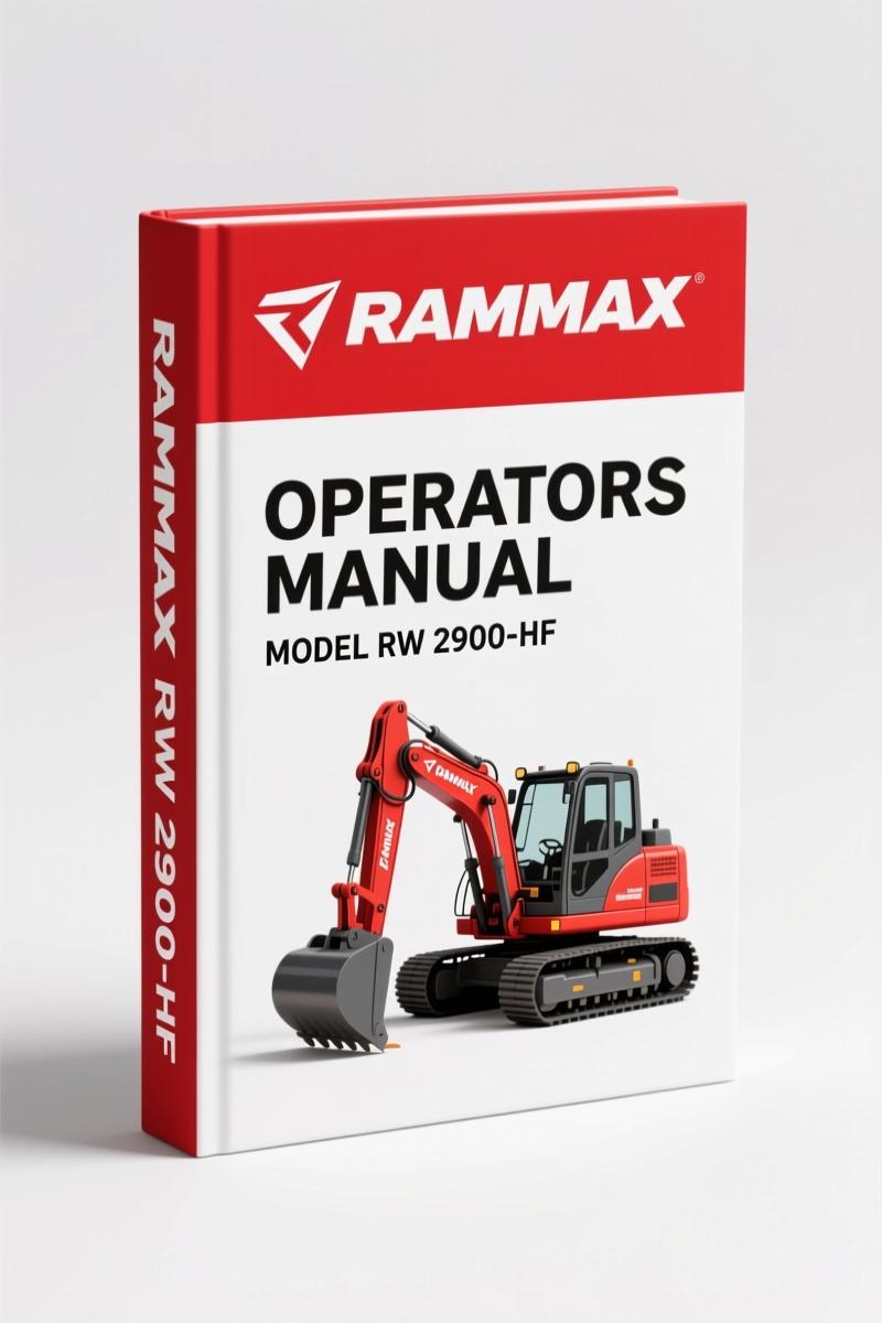 Rammax RW 2900-HF 1996 Operators Manual – OEM Factory Specs