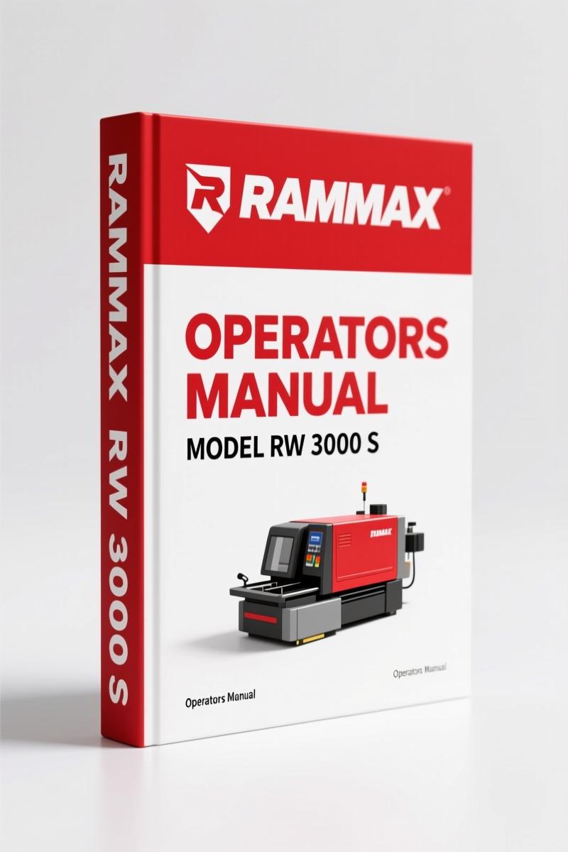 Rammax RW 3000 S, RW 3000 SP, RW 3000 SPT Operators Manual – Factory Specs
