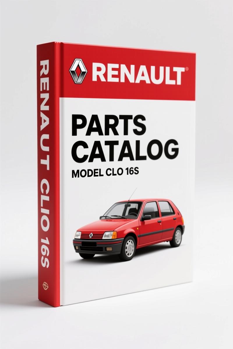 Renault Trucks Clio 16S 1997 Parts Catalog – 26 Pages OEM Specs