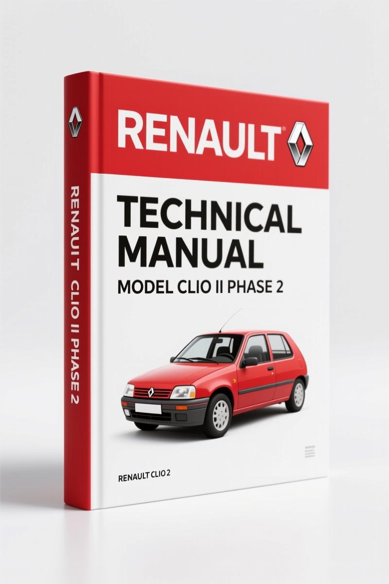 Renault Trucks Clio II phase 2 2001 Technical Manual – 777 Pages OEM Specs