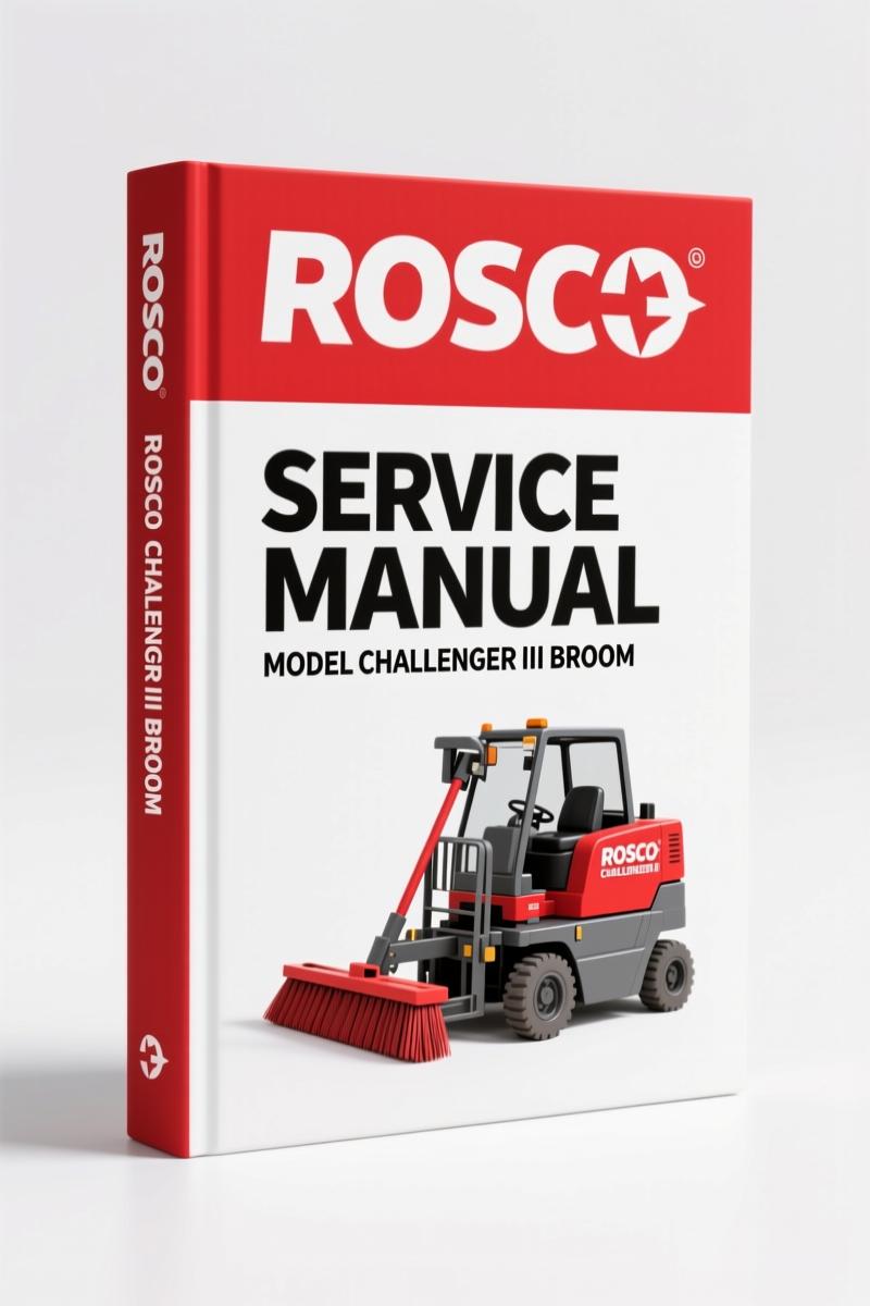 Rosco CHALLENGER III BROOM Service Manual – 348 Pages OEM Specs