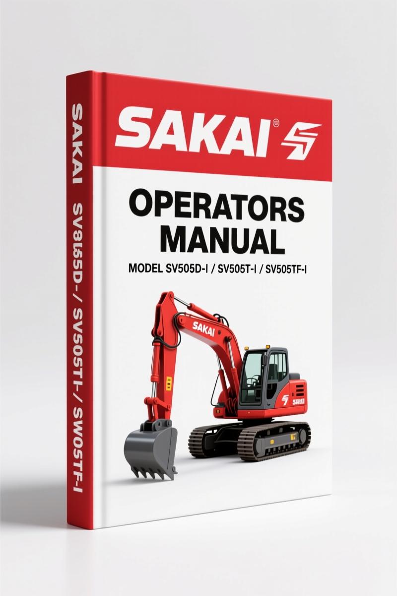 Sakai SV505D-I, SV505T-I, SV505TF-I Operators Manual – 77 Pages of Factory Specs