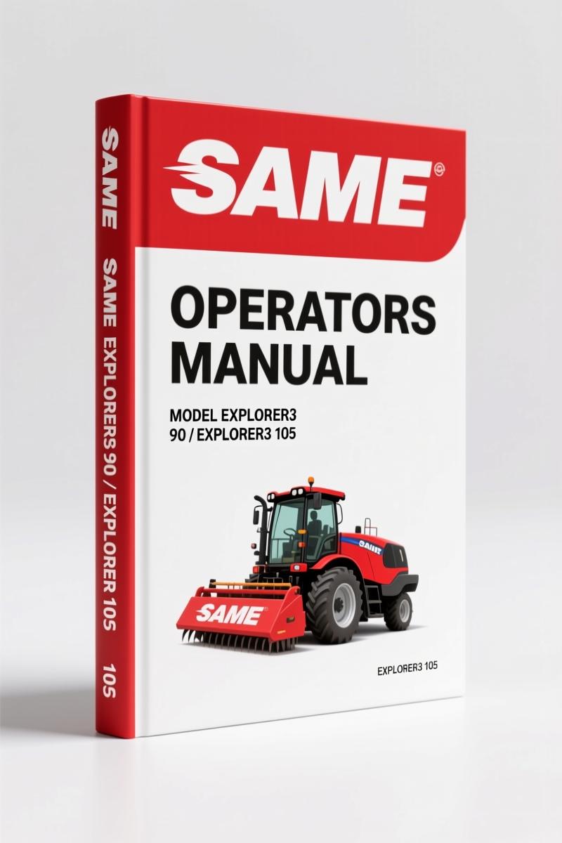 SAME Deutz FAHR EXPLORER3 90, EXPLORER3 105 2012 Operators Manual – 339 Pages