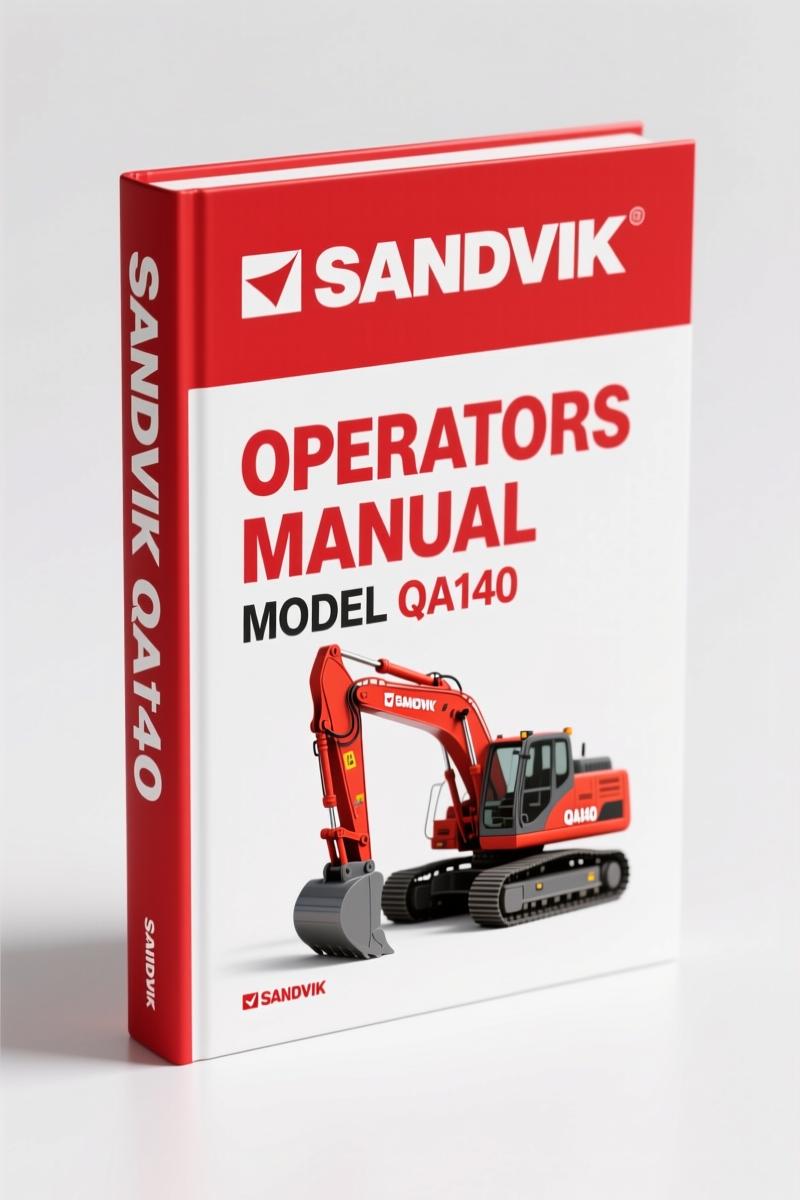 Sandvik QA140 2010 Operators Manual – Factory OEM Specs