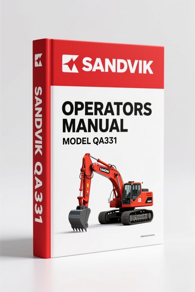 Sandvik QA331 2012 Operators Manual – Factory Specs for Screener