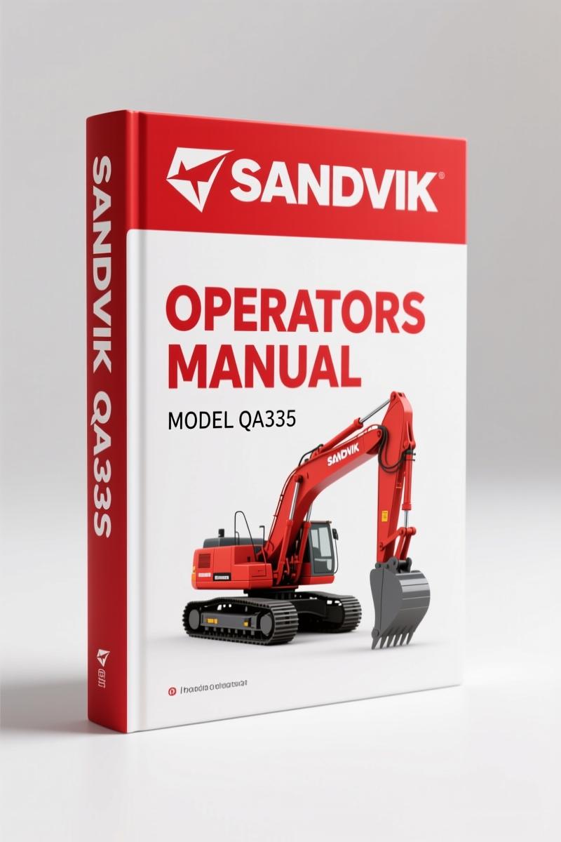 Sandvik QA335 2015 Operators Manual – Factory Specs for Mobile Screening