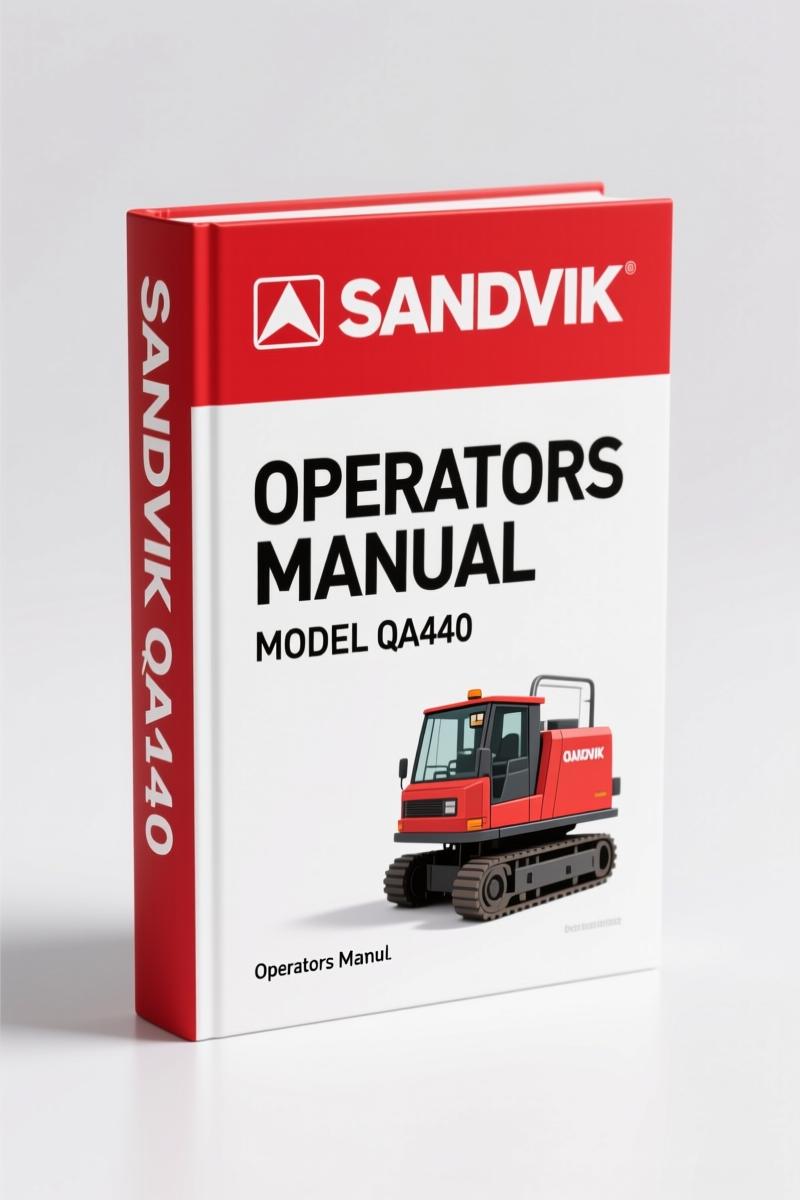 Sandvik QA440 2012 Operators Manual – Factory Specs for Screener