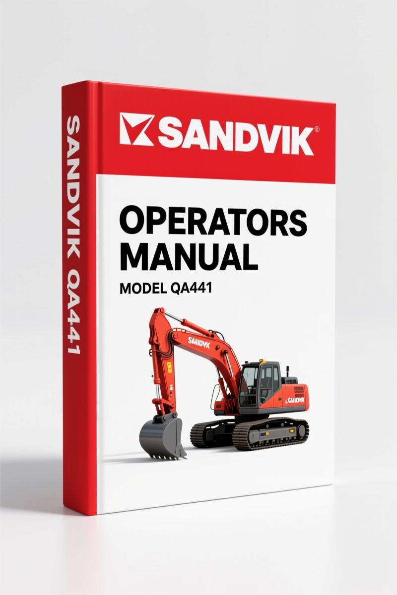 Sandvik QA441 2015 Operators Manual – Factory OEM Specs for Screening