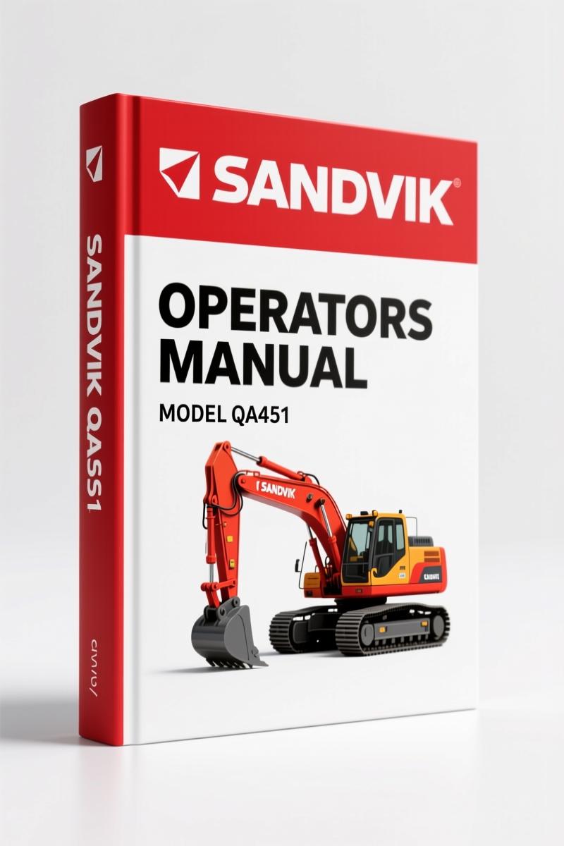 Sandvik QA451 2015 Operators Manual – Factory Specs for Screening