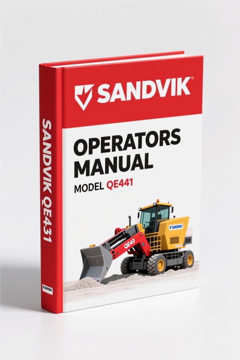 Sandvik QE441 2016 Operators Manual – Factory Specs for Safe Operation