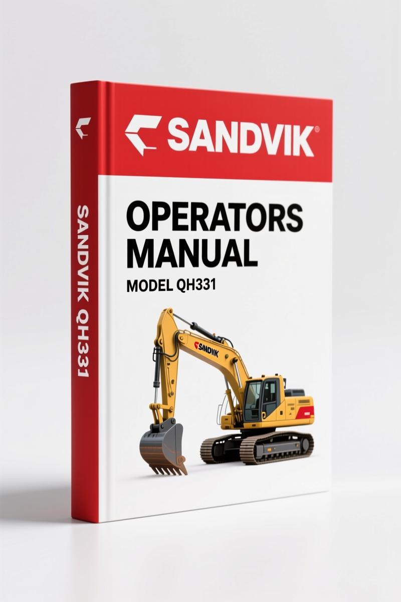 Sandvik QH331 2015 Operators Manual – Factory OEM Specs