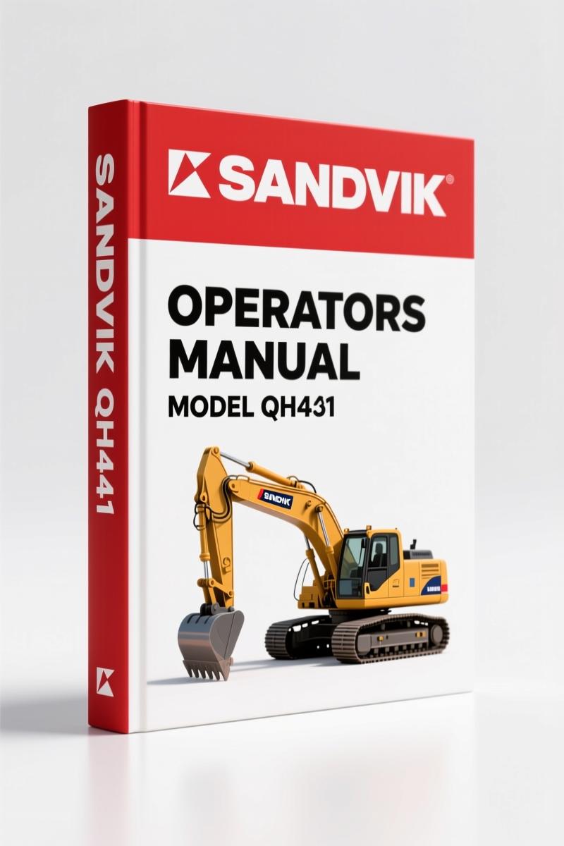 Sandvik QH441 2014 Operators Manual – 176 Pages of Factory OEM Safety & Specs