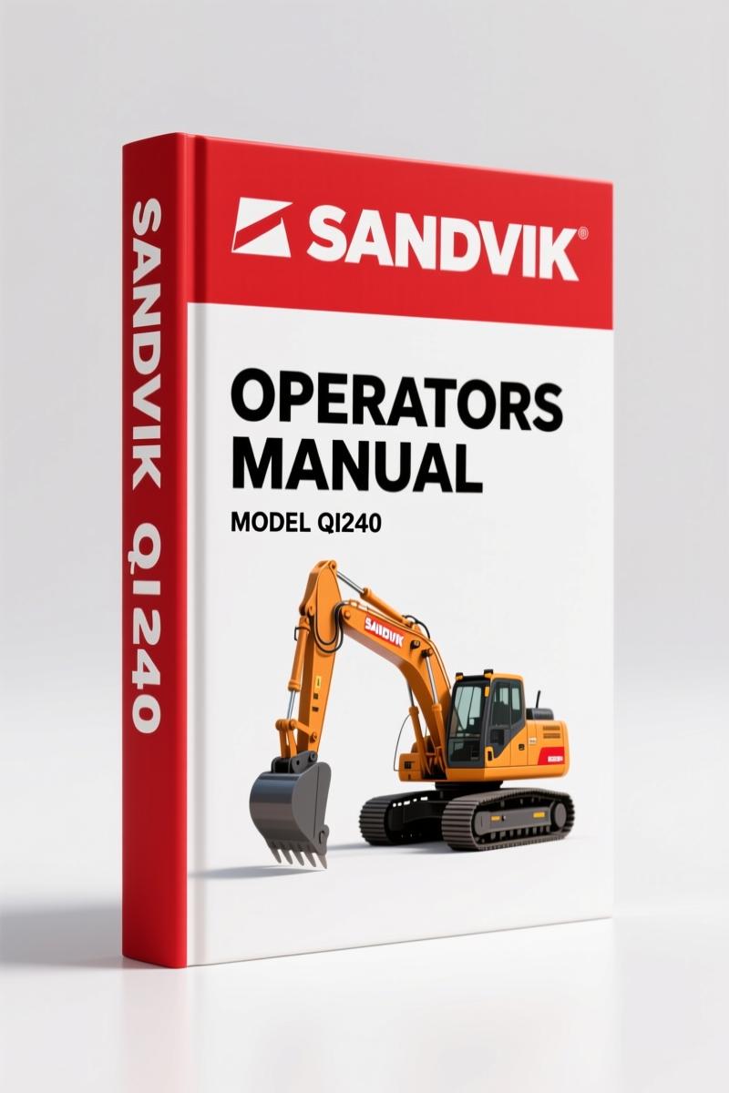 Sandvik QI240 Operators Manual – 258 Pages of Factory Specs