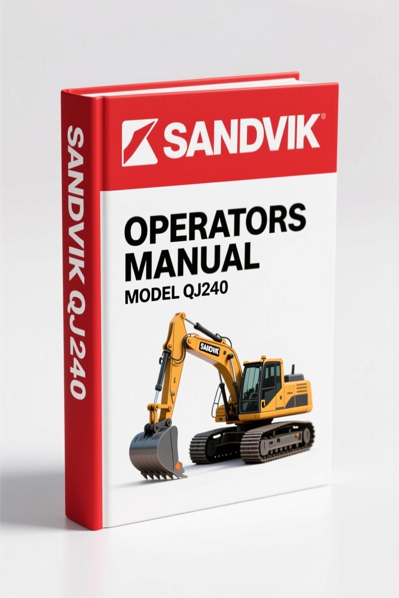 Sandvik QJ240 2009 Operators Manual – Factory Specs for Crusher
