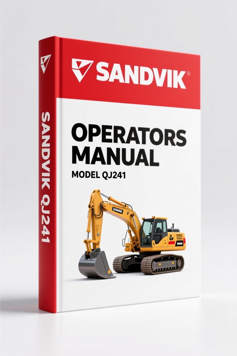 Sandvik QJ241 2011 Operators Manual – Factory Specs for Diesel Crusher